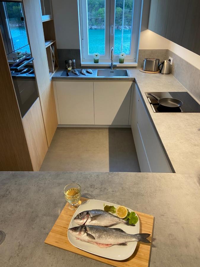 Apartment Lucie - NEU, direkt am Meer und mit Strandzugang!!! Plomin Exterior foto